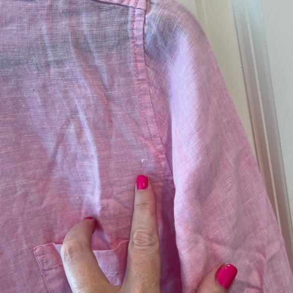Lilly Pulitzer Sea View Linen Button Down Top NWT - Picture 7 of 16